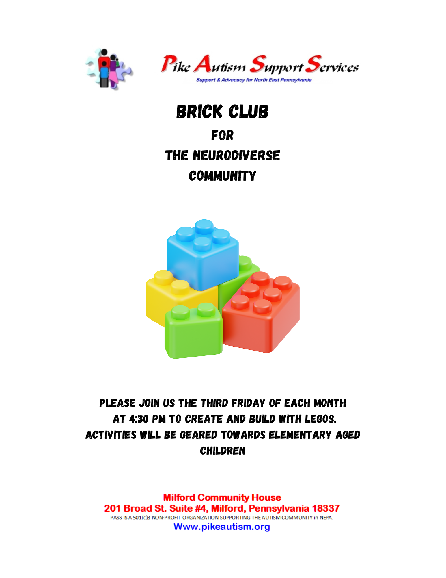LEGO Block Club - Pike Autism Support Services